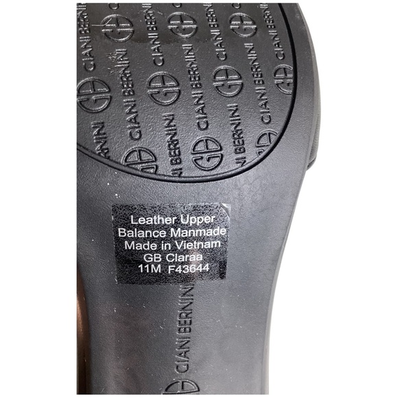 Giani Bernini Black T-Strap Heels. Size 11 - Picture 6 of 7